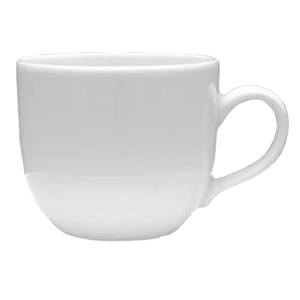 Чашка кофейная «Дорота»; материал: фарфор; 110 мл; диаметр=6, высота=5.5, ширина=8.5 см.; белый