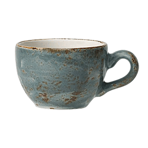 Чашка кофейная «Крафт»; материал: фарфор; 85 мл; диаметр=6.5, высота=5, длина=8.5 см.; синий