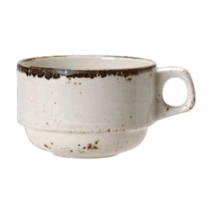 Чашка кофейная «Крафт»; материал: фарфор; 100 мл; диаметр=6.5, высота=5, длина=8.5 см.; белый