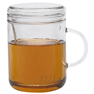 Чашка чайная «Цикло»; стекло; 410 мл; диаметр=81, высота=122, длина=115 мм; прозрачный