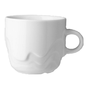 Чашка чайная «Мелодия»; материал: фарфор; 190 мл; диаметр=7.5, высота=6.5, ширина=10 см.; белый