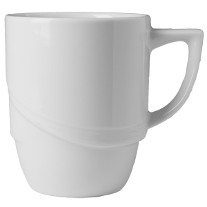 Чашка чайная «Атлантис»; материал: фарфор; 270 мл; диаметр=8, высота=9.5, длина=11, ширина=8 см.; белый