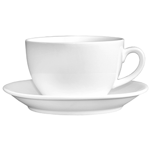 Пара чайная «Кунстверк»; фарфор; 200мл; D=9, H=7, B=15см; белый