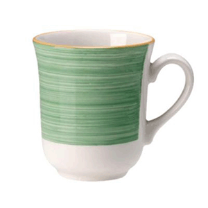 Кружка «Рио Грин»; материал: фарфор; 285 мл; цвет: белый, зеленый