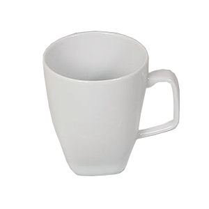 Чашка чайная «Лайк»; материал: фарфор; 220 мл; диаметр=8, высота=8, длина=11 см.; белый