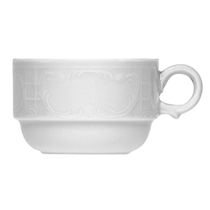 Чашка чайная «Моцарт»; фарфор; 180мл; D=82, H=53мм; белый