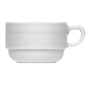 Чашка чайная «Штутгарт»; материал: фарфор; 180 мл; белый
