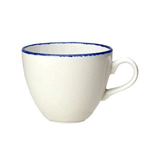 Чашка чайная «Блю дэппл»; фарфор; 285мл; белый, синий