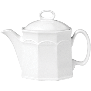 Чайник; материал: фарфор; 425 мл; белый