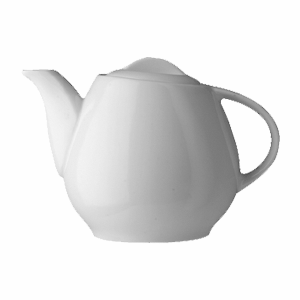 Крышка для чайника «Вейвел»; фарфор; D=5, H=2см; белый