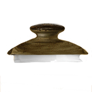 Крышка для чайника «Крафт»; материал: фарфор; коричневый