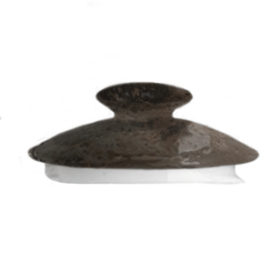 Крышка для чайника «Крафт»; материал: фарфор; серый