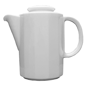 Кофейник «Меркури»; материал: фарфор; 350 мл; диаметр=7.5, высота=12, длина=13.5 см.; белый
