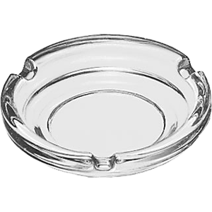 Пепельница «Смоукинг»; стекло; диаметр=116, высота=24 мм; прозрачный