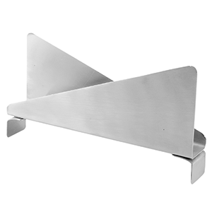 Подставка для салфеток; сталь; высота=80, длина=160, ширина=25 мм; металлический