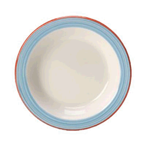 Тарелочка для масла «Рио Блю»; материал: фарфор; диаметр=10.2 см.; белый, синий