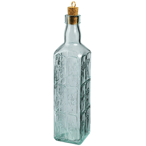 Бутылка для масла с пробкой «Фиори»; стекло; 575 мл; высота=30, длина=6, ширина=6 см.; прозрачный