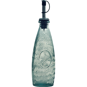 Бутылка для масла и уксуса с дозатором; стекло; 300мл; прозрачный