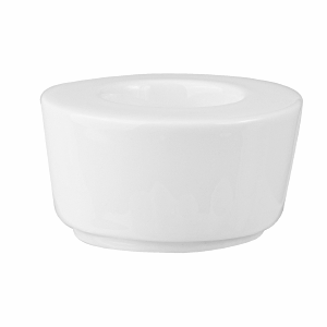 Подставка для яйца «Максим»; материал: фарфор; диаметр=7.7, высота=4 см.; белый