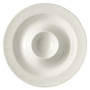 Подставка для яйца «Джейд»; костяной фарфор; диаметр=13, высота=2 см.; белый