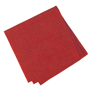 Салфетки «Папирус» 24*24 см. (400 штук); бумажные салфетки; высота=16, длина=25, ширина=12.5 см.; красный