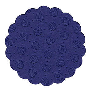 Настольные подкладки 9-слойная (20 штук); бумажные салфетки; диаметр=9 см.; синий