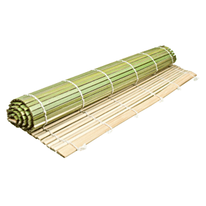 Подкладка настольная; материал: бамбук; высота=2, длина=440, ширина=300 мм; св. дерево,зеленый