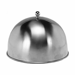Крышка для тарелки; сталь нержавеющая; диаметр=25, высота=5 см.