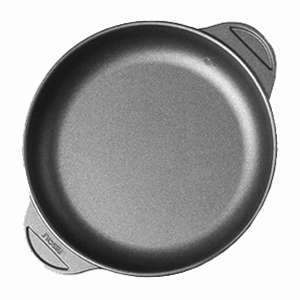 Сковорода порционная; материал: алюминий литой, тефлон; диаметр=14.5, высота=3, ширина=18.5 см.; цвет: черный