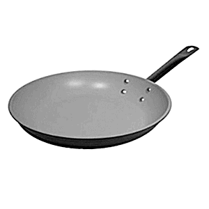 Сковорода; материал: алюминий, керамика; диаметр=240, высота=50, длина=475 мм; бежевая,серебряные