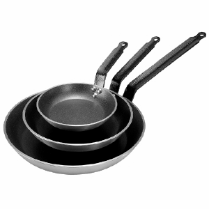Сковорода для блинов; материал: алюминий, тефлон; диаметр=22, высота=3, длина=42 см.; цвет: черный,серебряные