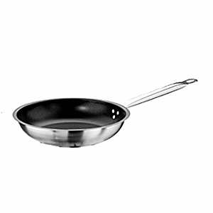 Сковорода; сталь нержавеющая, тефлон; диаметр=280, высота=64, длина=565 мм; металлический,цвет: черный