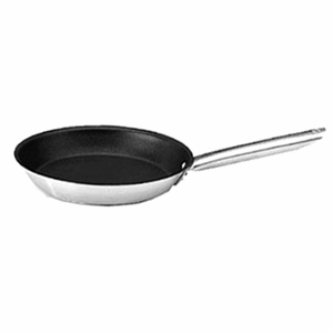 Сковорода; сталь нержавеющая, тефлон; диаметр=24, высота=4, длина=44 см.; металлический, цвет: черный
