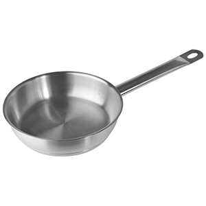Сковорода; сталь нержавеющая; диаметр=20, высота=5.5 см.