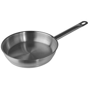 Сковорода; сталь нержавеющая; диаметр=24, высота=5.5 см.