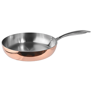 Сковорода 3-х слойная медь; сталь нержавеющая,материал: алюминий; диаметр=24, высота=5 см.