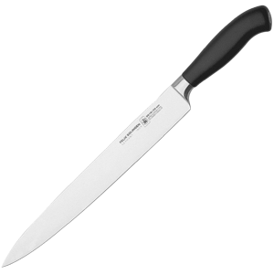 Нож для нарезки мяса «Платинум»; сталь; длина=375/260, ширина=30 мм; цвет: черный