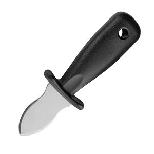 Нож для устриц «Тутти»; сталь нержавеющая,пластик; длина=15/5, ширина=3.5 см.; цвет: черный,металлический