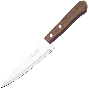 Нож универсальный; сталь,дерево; длина=345/225, ширина=40 мм; металлический, коричневый