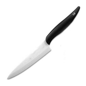 Нож кухонный универс.; керамика; длина=24.6 см.; белый