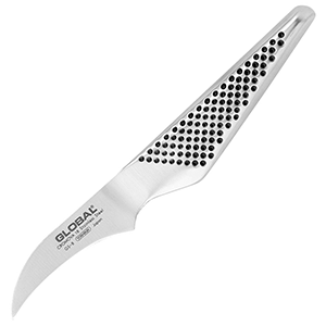 Нож для чистки овощей «Глобал»; сталь; длина=7, ширина=7.5 см.; металлический