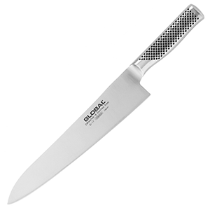 Нож кухонный «Глобал»; сталь нержавеющая; длина=27 см.; металлический