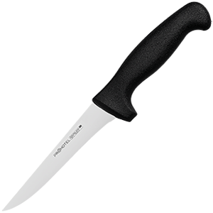 Нож для обвалки мяса «Проотель»; сталь нерж.,пластик; L=285/145,B=20мм; металлич. Нож для обвалки мяса «Проотель»; сталь нерж.,пластик; L=285/145,B=20мм; металлич.