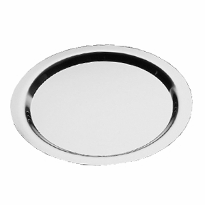 Поднос круглый «Файнес»; сталь; диаметр=32, высота=1.2 см.; металлический