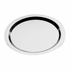 Поднос круглый «Файнес»; сталь; диаметр=35, высота=1.2, длина=35, ширина=35 см.; металлический