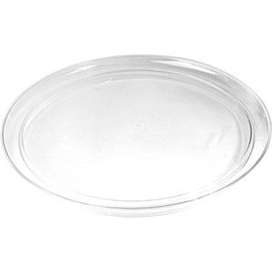 Поднос круглый; пластик; диаметр=35 см.; прозрачный