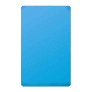 Доска разделочная; полиэтилен; высота=15, длина=600, ширина=400 мм; голубой