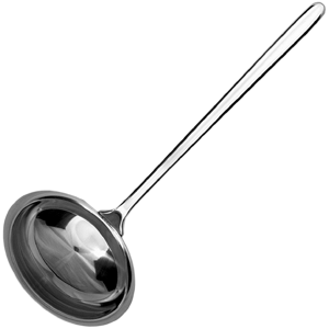 Ложка для соуса «Аляска»; сталь нержавеющая; длина=165/53, ширина=4 мм; металлический