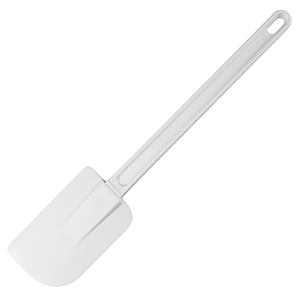 Лопатка кухонная «Проотель»; пластик,резина; длина=36/11, ширина=12 см.; белый