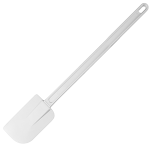 Лопатка кухонная «Проотель»; пластик,резина; длина=45/11, ширина=7 см.; белый
